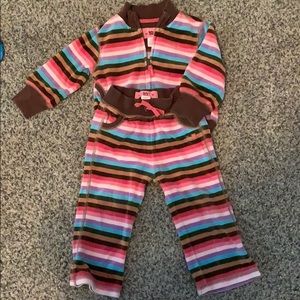 Baby girl gap velour sweat suit 18-24 month